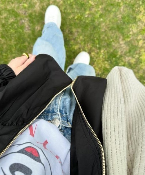 「Pierrot」 ブルゾン L ネイビー レディース_画像8