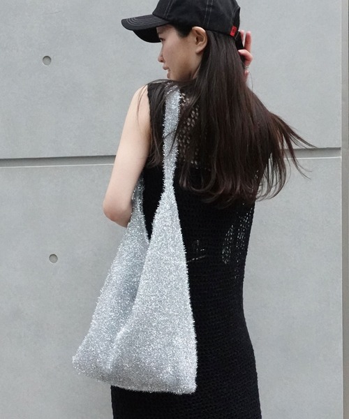 「CORNERS」 トートバッグ FREE シルバー レディース_画像8
