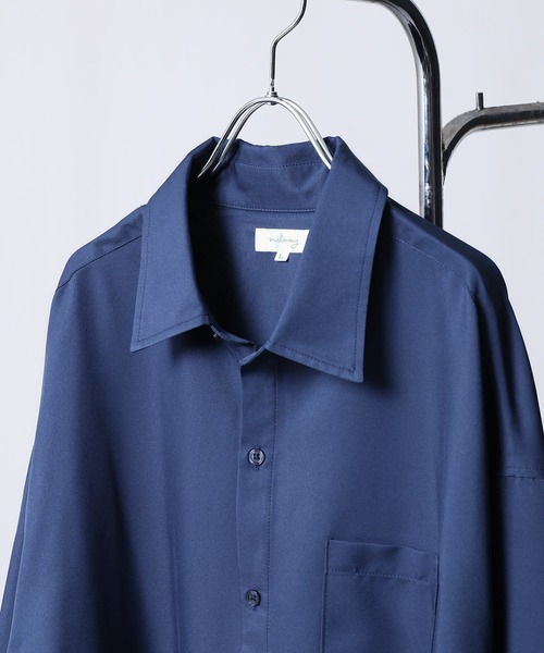 「Nilway」 長袖シャツ MEDIUM チャコール メンズ_画像8