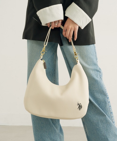 U.S. POLO ASSN.（ユーエスポロアッスン） 2WAYバッグ FREE ベージュ 