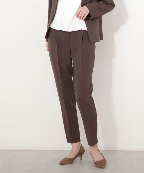 「NATURAL BEAUTY BASIC」 スラックス MEDIUM チャコールグレー レディース_画像2