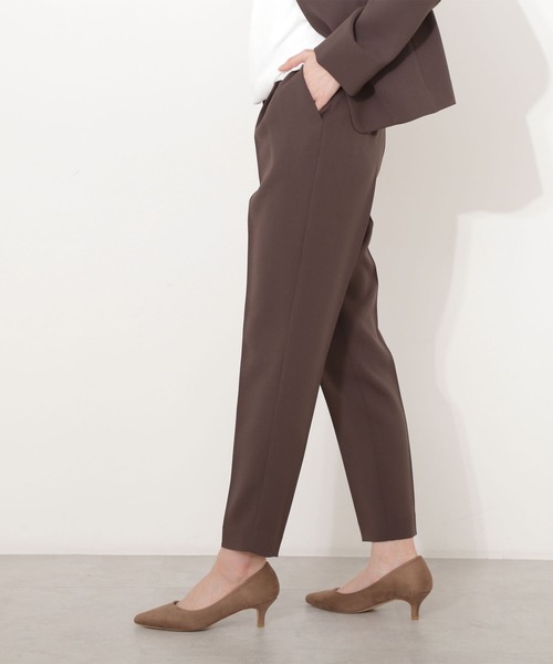 「NATURAL BEAUTY BASIC」 スラックス MEDIUM チャコールグレー レディース_画像3