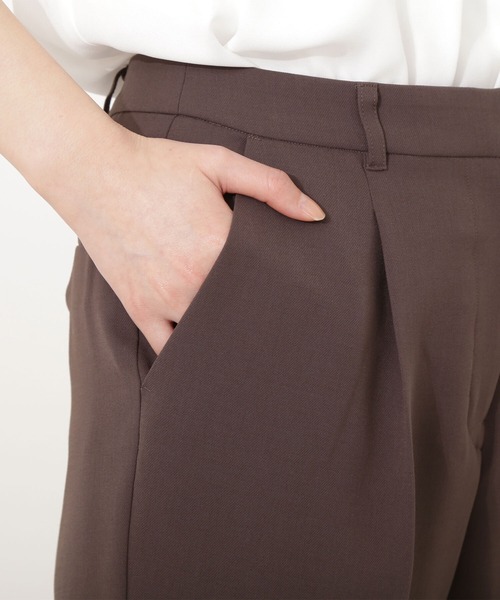 「NATURAL BEAUTY BASIC」 スラックス MEDIUM チャコールグレー レディース_画像8