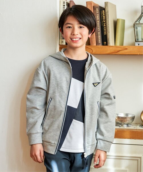 ikka（イッカ） パーカー ポンチジップ配色ジップパーカー（110~160cm