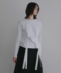 tシャツ SIDE RIBBON CUT TO...の詳細画像3