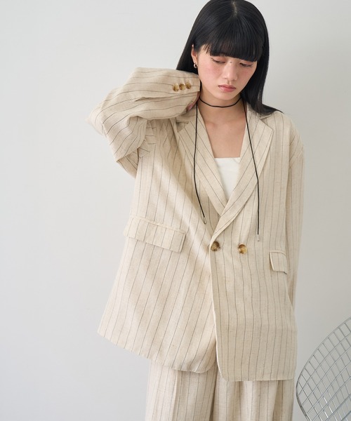 NOGLE ジャケット テーラードジャケット 「NOGLE/ノグル」ストライプ 