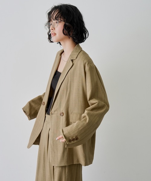 NOGLE ジャケット テーラードジャケット 「NOGLE/ノグル」ストライプ