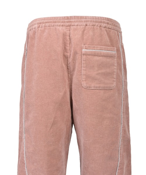 BREATH パンツ SCRIPT LOGO PIPING CORDUROY TRACK PANTS メンズ 