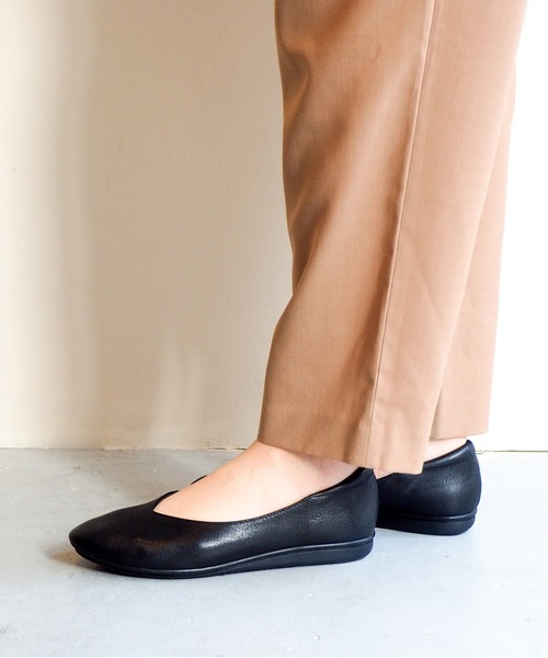 「あしながおじさん」 フラットパンプス 24.0cm グリーン レディース_画像5