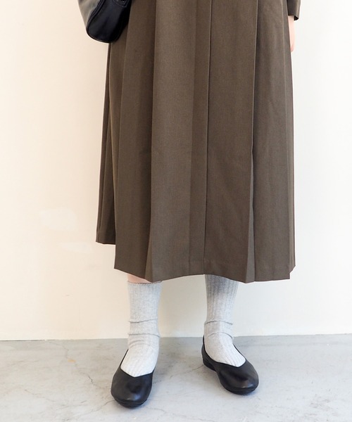 「あしながおじさん」 フラットパンプス 24.0cm グリーン レディース_画像9