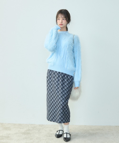 「TITTY&CO.」 長袖ニット FREE アイボリー レディース_画像9