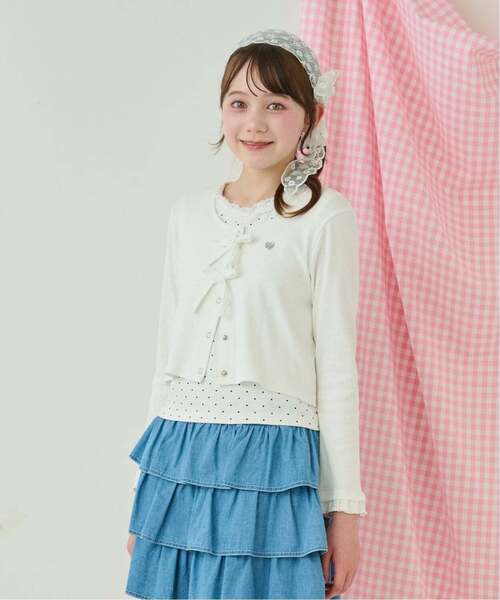 も*ん様 mezzo piano メゾピアノ カーディガン Tシャツ セット mezzo piano Junior（メゾピアノ ジュニア） アンサンブル カットソー