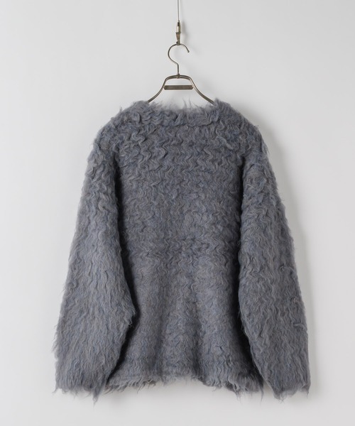 「Casper John」 ニットカーディガン MEDIUM ブルー メンズ_画像9