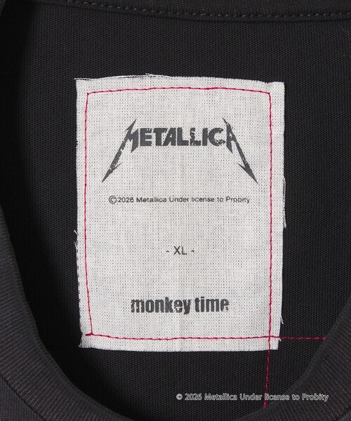 METALLICA（メタリカ） tシャツ × monkey time」プリント Tシャツ