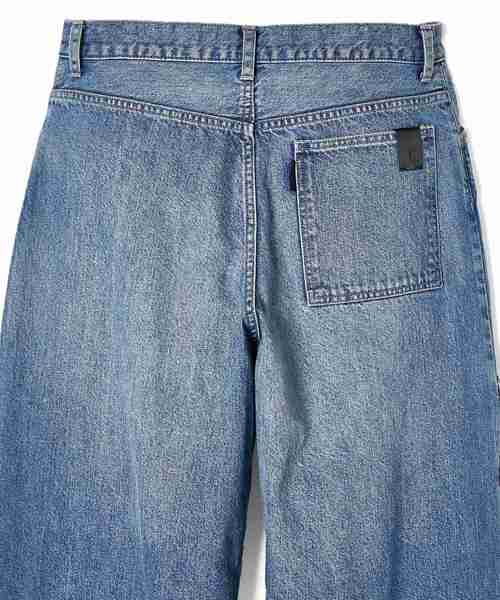 ワイドパンツ ジーンズ FLAP-POCKET DENIM PANTS メンズ レディースの画像
