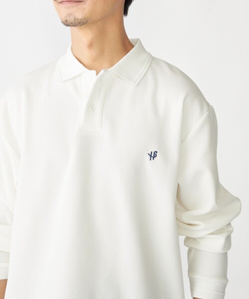 SHIPS（シップス） 長袖ポロシャツ SMALL ホワイト メンズ : ZOZOTOWN