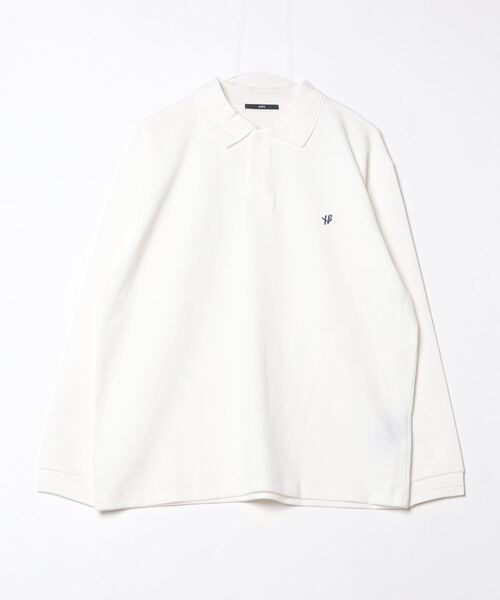 SHIPS（シップス） 長袖ポロシャツ SMALL ホワイト メンズ : ZOZOTOWN