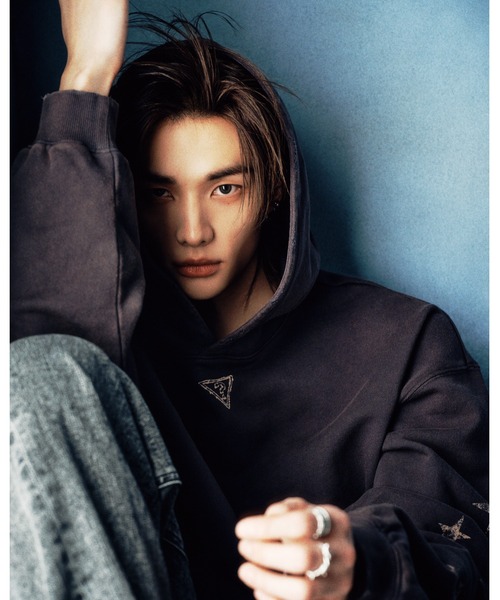 GUESS（ゲス） パーカー MEN'S L/Slv Hoodies パーカー ヒョンジン