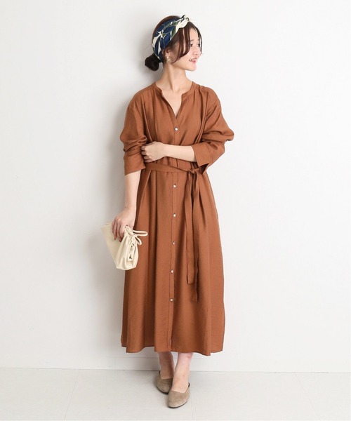 SLOBE IENA（スローブイエナ） 長袖ワンピース FREE ナチュラル