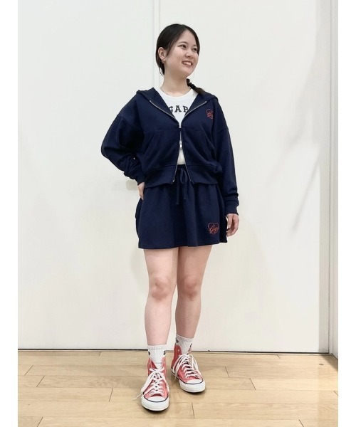 GAP（ギャップ） パーカー フレンチテリー オーバーサイズ GAPハート 