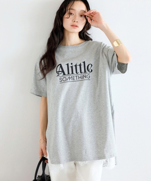 Hello, Bonjour! グレー 長袖Tシャツ Fサイズ Bonjour Sagan（ボンジュールサガン） tシャツ 半袖 「汗染み防止