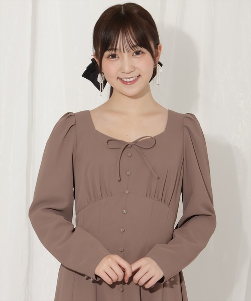 「WILLSELECTION」 長袖ワンピース FREE グレー レディース_画像9