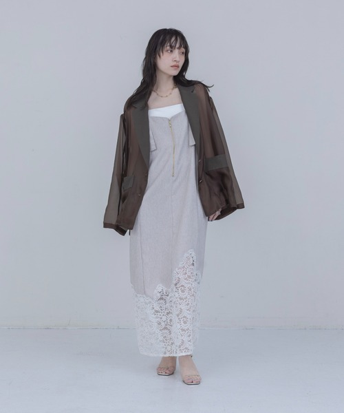 Eimee Law（エイミーロウ） ジャンパースカート ウェーブレース リネン