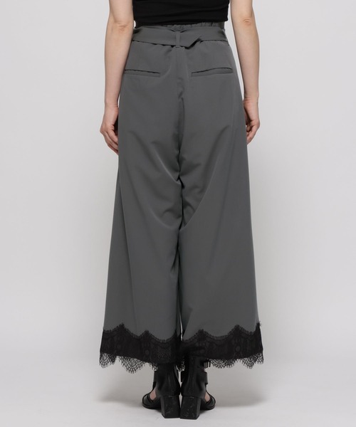 ワイドパンツ パンツ ポイントレースワイドパンツ(HARE) レディースの画像