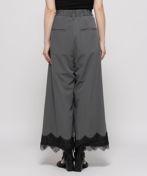 ワイドパンツ パンツ ポイントレースワイドパンツ(HARE) レディースの画像