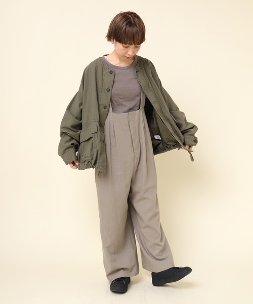 「RNA-N」 オーバーオール MEDIUM グレー レディース_画像4