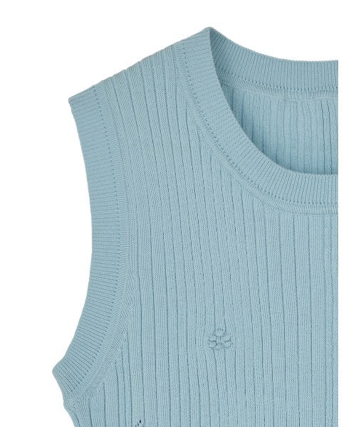Ameri（アメリ） タンクトップ ノースリーブ MEDI FRUIT RIB KNIT TANK