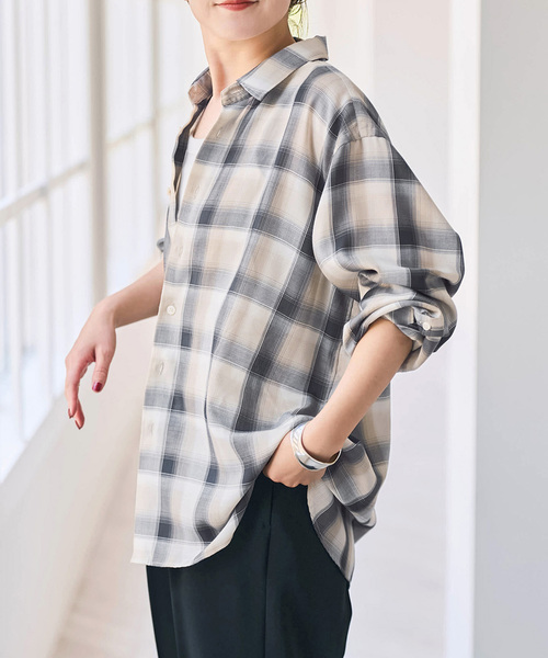 Spick＆Span（スピック アンド スパン） ブラウス シャツ PEチェック 