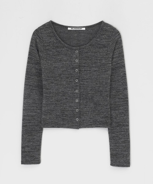 「BLACKUP」 カーディガン ONESIZE チャコール レディース_画像4