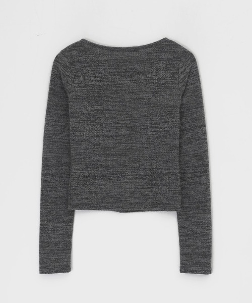 「BLACKUP」 カーディガン ONESIZE チャコール レディース_画像5