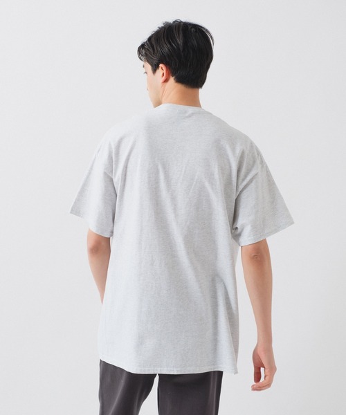 「WHIMSIC」 半袖Tシャツ FREE ライトグレー メンズ_画像3