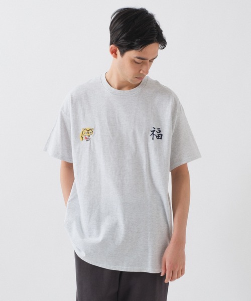 「WHIMSIC」 半袖Tシャツ FREE ライトグレー メンズ_画像6