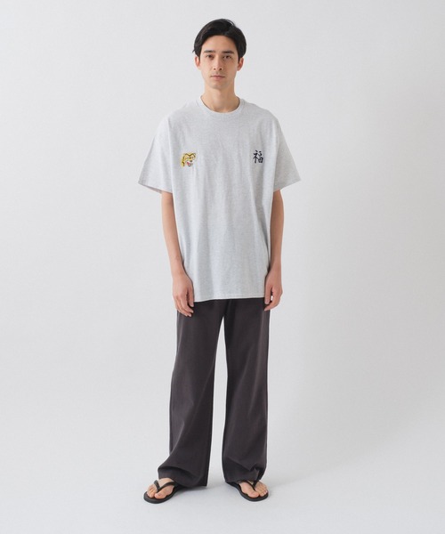 「WHIMSIC」 半袖Tシャツ FREE ライトグレー メンズ_画像7