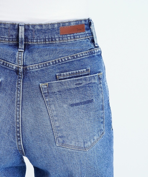 「YANUK」 デニムパンツ 23inch ブルー レディース_画像7
