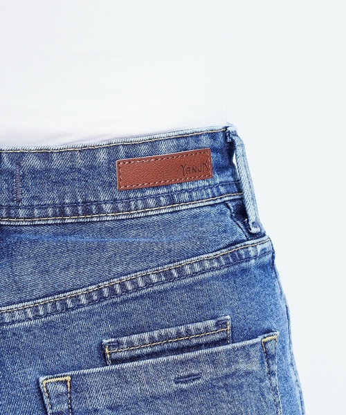 「YANUK」 デニムパンツ 23inch ブルー レディース_画像8