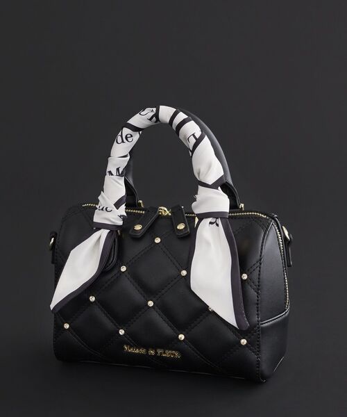 Maison de FLEUR（メゾンドフルール） ボストンバッグ スカーフ付き
