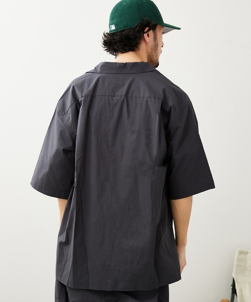 【snow peak】半袖シャツ/チェック/リネン/ロゴ/日本製/ビッグ/新品 snow peak スノーピーク Printed Breathable Quick Dry Shirt