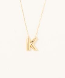 con affetto ネックレス K18イニシャルネックレス レディース