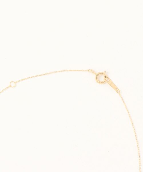 con affetto ネックレス K18イニシャルネックレス レディース