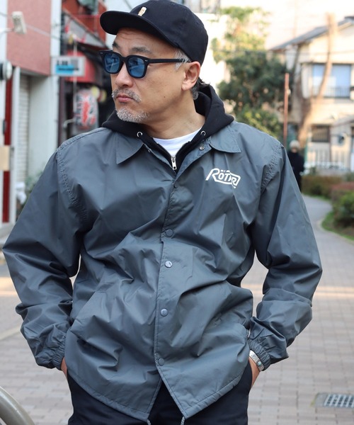 Rôtar　ローター　コーチジャケット ナイロン チャコール　Sサイズ　新品同様 ROTAR ナイロンジャケット Bullet coach JKT メンズ レディース
