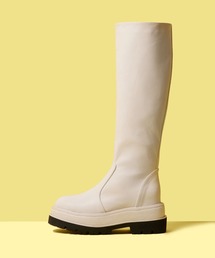 FOREVER21 ブーツ 「インヒール入り」美脚厚底ロングブーツ レディース