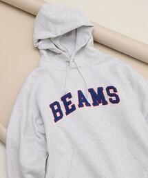 BEAMS（ビームス） パーカー ロゴ ベーシック フーディ メンズ