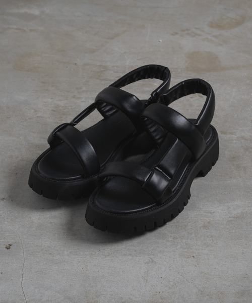 DOOPZ サンダル CHUNKY SOLE LEATHER SANDALS - チャンキー
