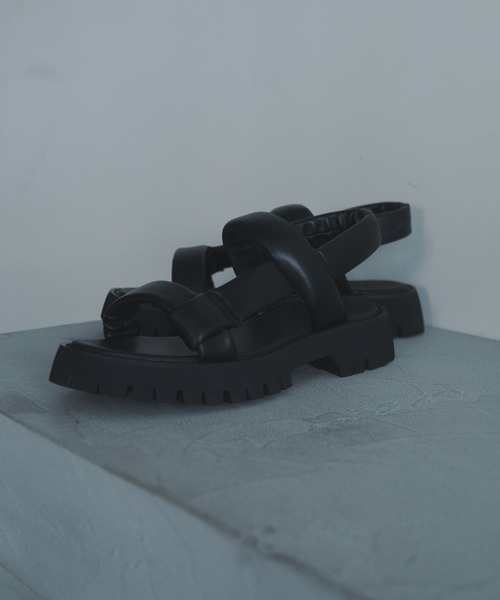 DOOPZ サンダル CHUNKY SOLE LEATHER SANDALS - チャンキー