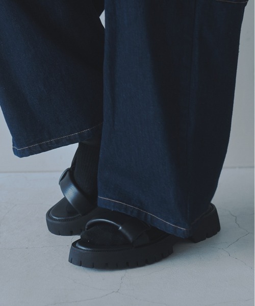 DOOPZ サンダル CHUNKY SOLE LEATHER SANDALS - チャンキー
