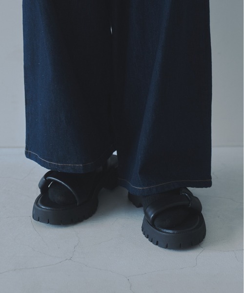 DOOPZ サンダル CHUNKY SOLE LEATHER SANDALS - チャンキー